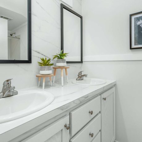 interior view of the master bathroom